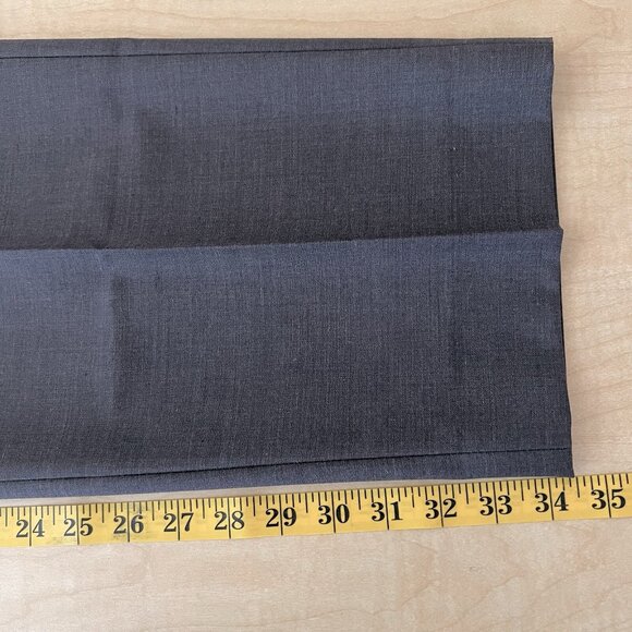 HARGIO Dress Line Men's Blend Wool Grey Dress Pants Size 38x34 Flat Front NWT - Picture 10 of 13